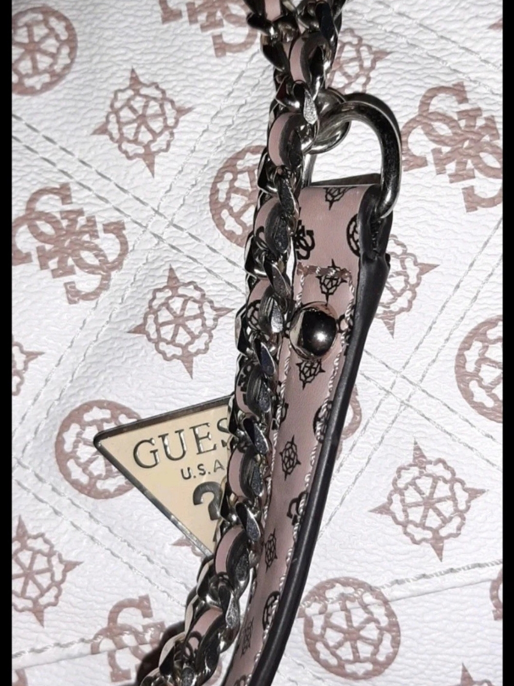 GUESS PG767921 Cessily Mocha Convertible Crossbody Bag EUC - Picture 4 of 16